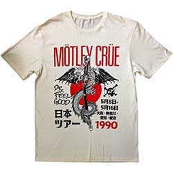 Motley Crue Unisex T-Shirt: Dr. Feelgood Japanese Tour '90  
