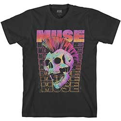 Muse Unisex T-Shirt: Mowhawk Skull