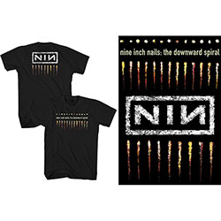 Nine Inch Nails Unisex T-Shirt: Downward Spiral (Back Print)