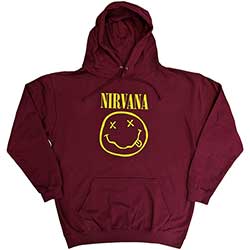 Nirvana Unisex Pullover Hoodie: Yellow Smiley