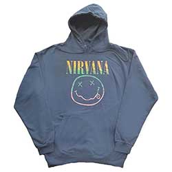 Nirvana Unisex Pullover Hoodie: Sorbet Ray Happy Face