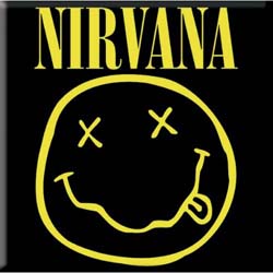 Nirvana Fridge Magnet: Happy Face