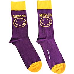 Nirvana Unisex Ankle Socks: Yellow Happy Face (UK Size 7 - 11)