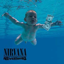 Nirvana Single Cork Coaster: Never Mind