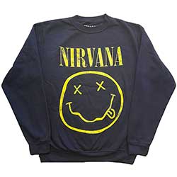 Nirvana Unisex Sweatshirt: Yellow Smiley
