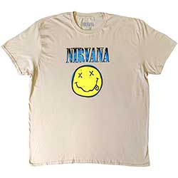 Nirvana Unisex T-Shirt: Xerox Happy Face (XXX-Large)