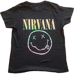 Nirvana Ladies T-Shirt: Sorbet Ray Happy Face