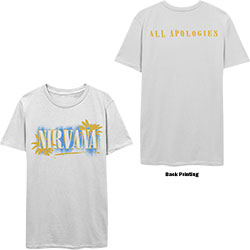Nirvana Unisex T-Shirt: All Apologies (Back Print)