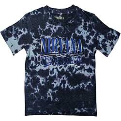 Nirvana Unisex T-Shirt: Nevermind Wavy Logo (Wash Collection)