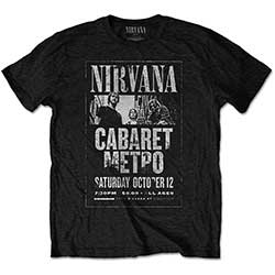 Nirvana Unisex T-Shirt: Cabaret Metro