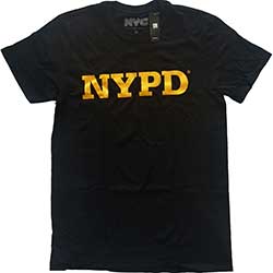 New York City Unisex T-Shirt: NYPD Text Logo