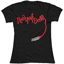 New York Dolls Ladies T-Shirt: Lipstick Logo
