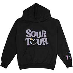 Olivia Rodrigo Unisex Pullover Hoodie: Sour Tour (Ex-Tour) (Small)