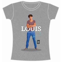 One Direction Ladies T-Shirt: Louis Standing Pose (Skinny Fit)