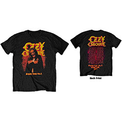 Ozzy Osbourne Unisex T-Shirt: No More Tears Vol. 2. (Limited Edition/Collectors Item)