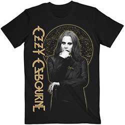 Ozzy Osbourne Unisex T-Shirt: Patient No. 9 Gold Graphic