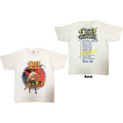 Ozzy Osbourne Unisex T-Shirt: The Ultimate Sin Tour '86 (Back Print)