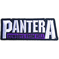 Pantera Standard Woven Patch: Cowboys from Hell