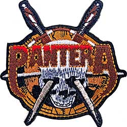 Pantera Standard Woven Patch: Skull Knives