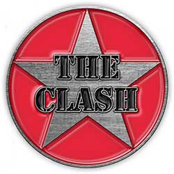 The Clash Pin Badge: Military Logo (Enamel In-Fill)