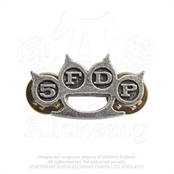 Five Finger Death Punch Pin Badge: Knuckle Duster