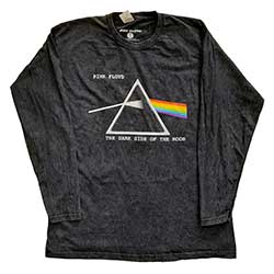 Pink Floyd Unisex Long Sleeve T-Shirt: Dark Side Of The Moon Courier (Dip-Dye)