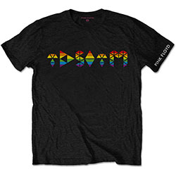 Pink Floyd Unisex T-Shirt: Dark Side Prism Initials