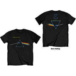 Pink Floyd Unisex T-Shirt: Dark Side of the Moon Flipped (Back Print)