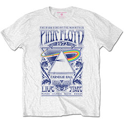 Pink Floyd Unisex T-Shirt: Carnegie Hall Poster (Retail Pack)