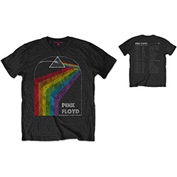 Pink Floyd Unisex T-Shirt: Dark Side of the Moon 1972 Tour (Back Print)