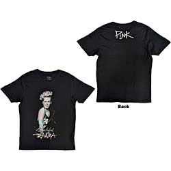 Pink Unisex T-Shirt: Wink (Back Print)