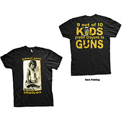 Pearl Jam Unisex T-Shirt: Choices (Back Print)