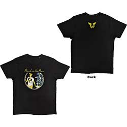 Paul McCartney Unisex T-Shirt: Wings Band on the Run (Back Print)