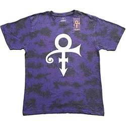 Prince Unisex T-Shirt: White Symbol (Dip-Dye)