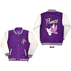 Prince Unisex Varsity Jacket: Doves (Back Print)