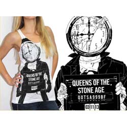 Queens Of The Stone Age Ladies Vest T-Shirt: Mugshot