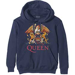 Queen Unisex Pullover Hoodie: Classic Crest