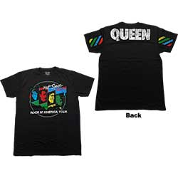 Queen Unisex T-Shirt: Hot Space Tour '82 (Back Print)