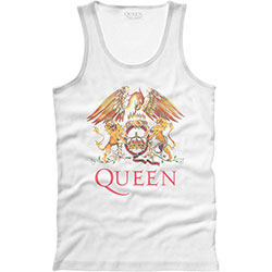 Queen Unisex Vest T-Shirt: Classic Crest