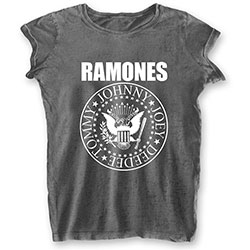 Ramones Ladies Burn Out T-Shirt: Presidential Seal