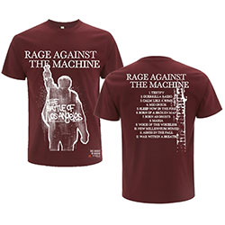Rage Against The Machine Unisex T-Shirt: BOLA Album Cover (Back Print)