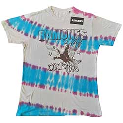 Ramones Unisex T-Shirt: Eagle (Dip-Dye) 