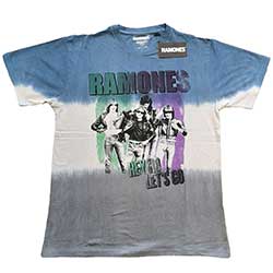 Ramones Unisex T-Shirt: Hey Ho Retro (Dip-Dye) 