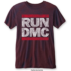 Run DMC Unisex Burn Out T-Shirt: DMC Logo