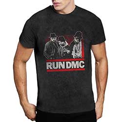 Run DMC Unisex T-Shirt: Gradient Bars (Dip-Dye)