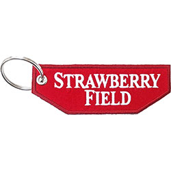 Road Sign Keychain: Strawberry Field (Double Sided Patch)
