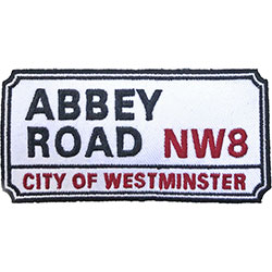 Road Sign Standard Patch: Abbey Road, NW London Sign