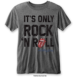 The Rolling Stones Unisex T-Shirt: It's Only Rock n' Roll (Burnout) (Small)