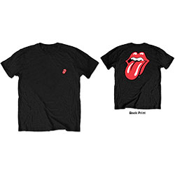 The Rolling Stones Unisex T-Shirt: Classic Tongue (Back Print/Retail Pack)