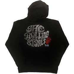 The Rolling Stones Unisex Pullover Hoodie: Swirl Logo '82 (Eco-Friendly)